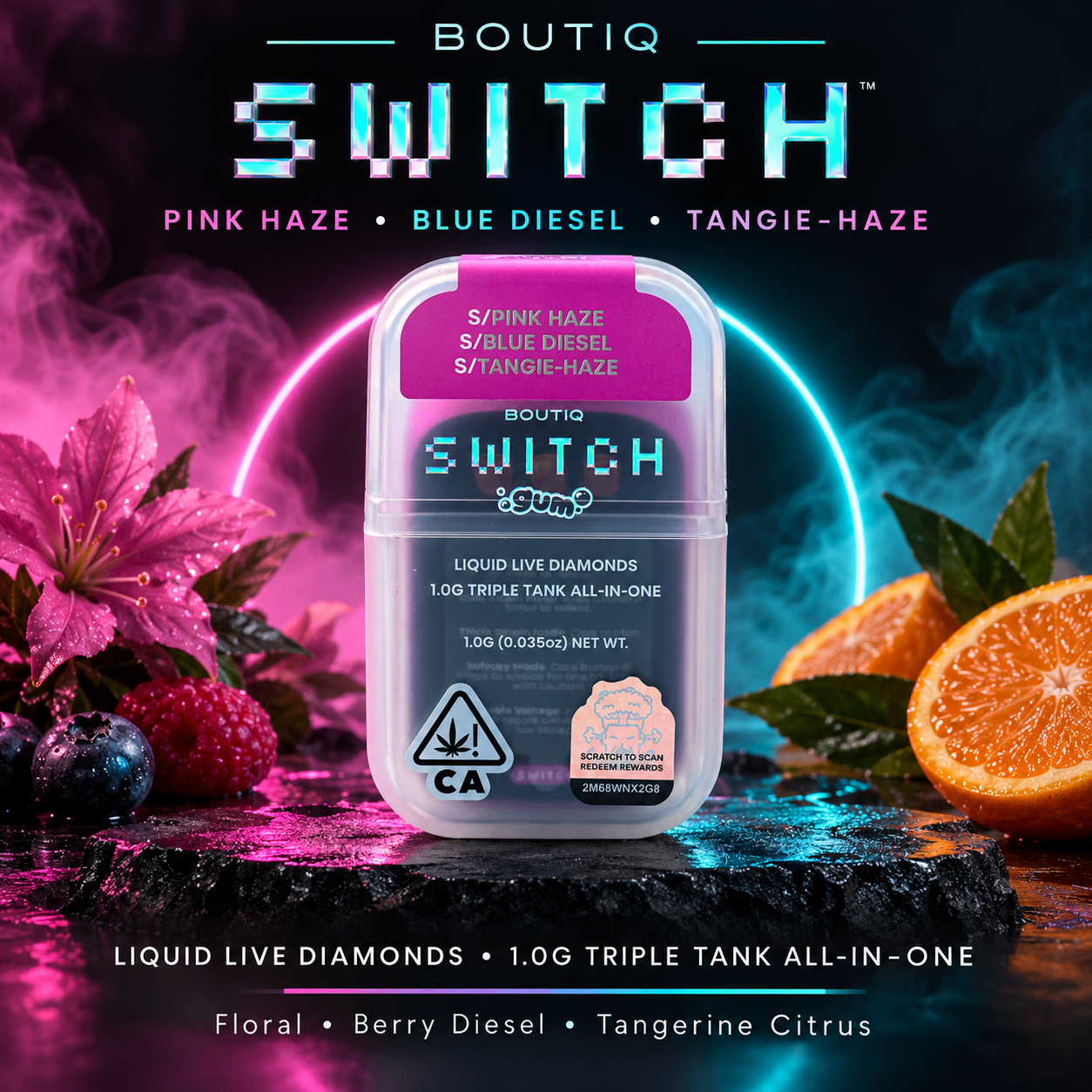 Boutiq Switch - Pink Haze / Blue Diesel / Tangie-Haze