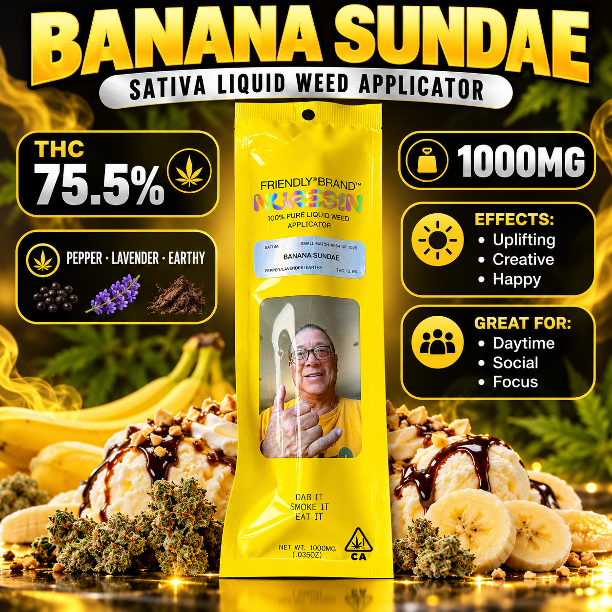 Banana Sundae Cured NURESIN Applicator