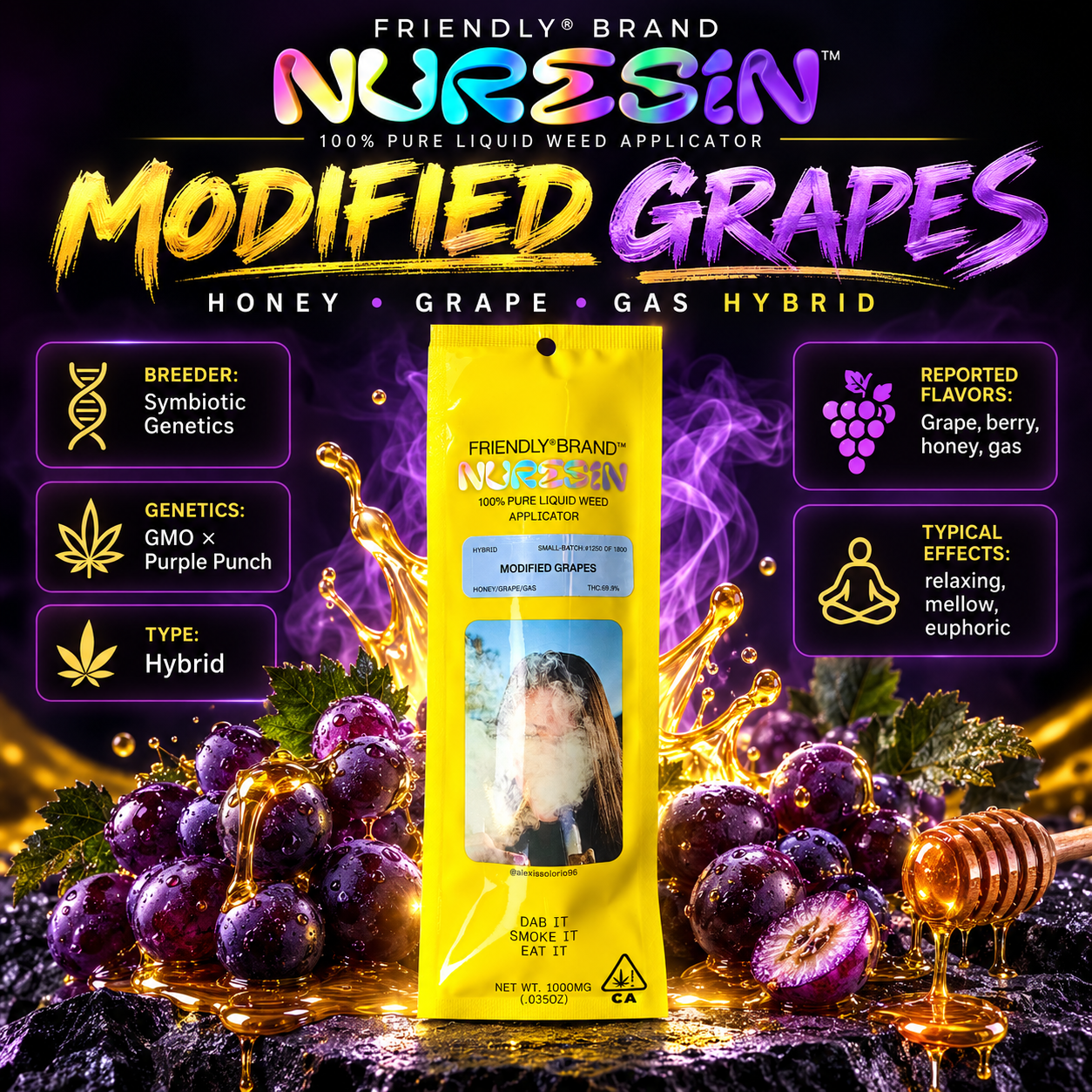 Modified Grapes Cured NURESIN Applicator